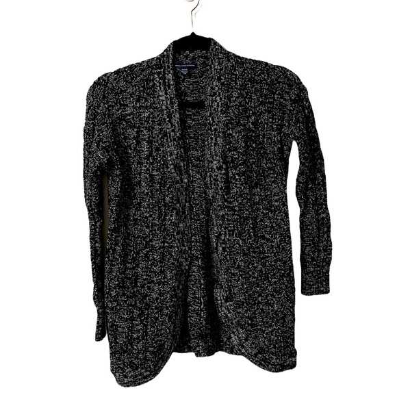 American Eagle Black & White Knit Cardigan | M - Picture 1 of 9